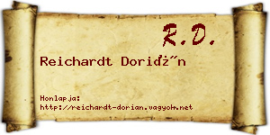 Reichardt Dorián névjegykártya
